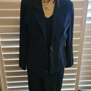 Scarlett Navy 2-Piece Women's Dress & Jacket Suit Set